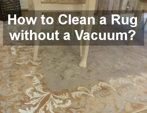 how to clean a rug without a vacuum